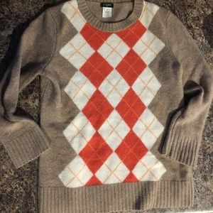 J.Crew Argyle Sweater